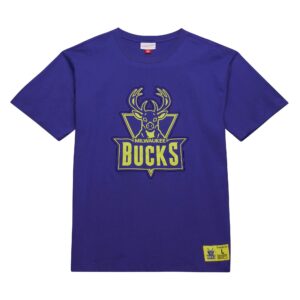 Mitchell & Ness Neon Nights SS Premium Tee Milwaukee Bucks Multicolor 756822