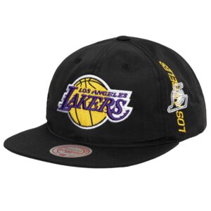 Baseball Cap Mitchell & Ness Nylon Szn Deadstock Snapback Los Angeles Lakers Hat Black 754476