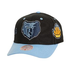 Mitchell & Ness Overbite Pro Snapback Memphis Grizzlies Hat Black/Blue 751419