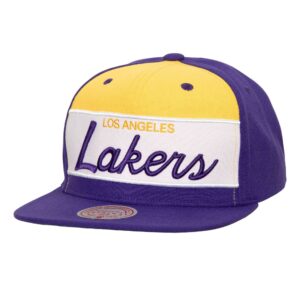 Mitchell & Ness Retro Sport Snapback Los Angeles Lakers Hat Blue 749947