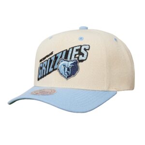 Mitchell & Ness Retro Type Pro Snapback Memphis Grizzlies Hat White/Blue 751415