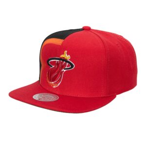 Mitchell & Ness Retroline Snapback HWC Miami Heat Hat Red/Black 753290