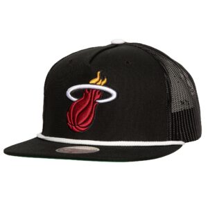 Mitchell & Ness Roper Trucker Miami Heat Hat Cream 754130