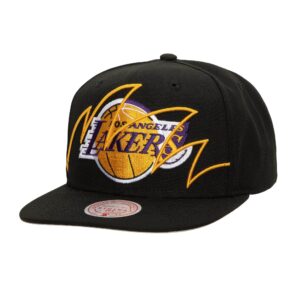 Mitchell & Ness Shark Bite Snapback Los Angeles Lakers Hat Black 754491