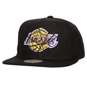 Mitchell & Ness Shattered Snapback Los Angeles Lakers Hat Black 750334