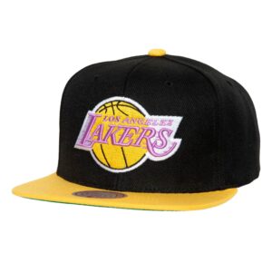 Mitchell & Ness Side Core 2.0 Snapback HWC Los Angeles Lakers Hat Black 750354