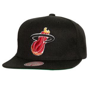 Mitchell & Ness Side Jam Snapback HWC Miami Heat Hat Black 751910