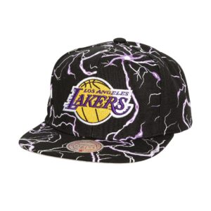 Mitchell & Ness Storm Season Snapback Los Angeles Lakers Hat Black 749891