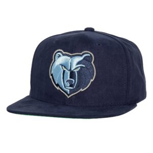 Mitchell & Ness Sweet Suede Snapback Memphis Grizzlies Hat Blue 751425