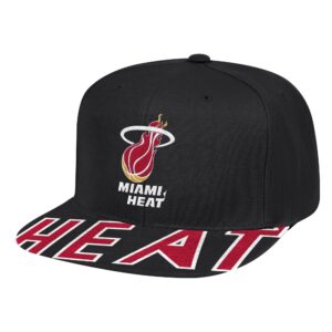 Mitchell & Ness Swingman Pop Snapback HWC Miami Heat Hat Black 753294