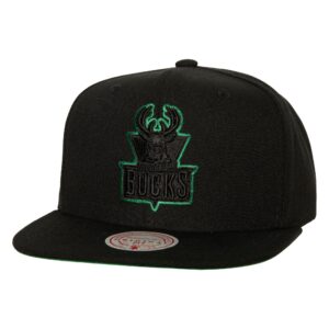 Mitchell & Ness TC Bottoms Snapback HWC Milwaukee Bucks Hat Red 754977