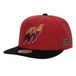 Mitchell & Ness Team Origins Snapback HWC Miami Heat Hat Red 752929