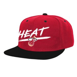 Mitchell & Ness Transcript Snapback HWC Miami Heat Hat Green 751973