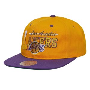 Mitchell & Ness Varsity Letter Snapback HWC Los Angeles Lakers Hat Yellow 751368