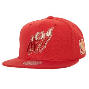 Mitchell & Ness Watch Me Shine Snapback HWC Miami Heat Hat Cream 751963