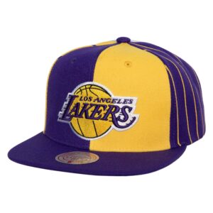 Mitchell & Ness What The Pinstripe Snapback Los Angeles Lakers Hat Multi 751350