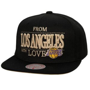 Mitchell & Ness With Love Snapback Los Angeles Lakers Hat Black 749853