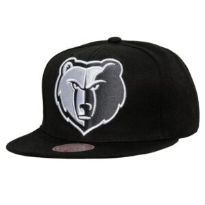 Mitchell & Ness XL BWG Snapback Memphis Grizzlies Hat Black 751433