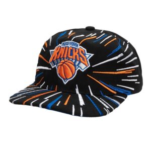 Mitchell & Ness Burst Deadstock Snapback New York Knicks Baseball Cap Violet 765604