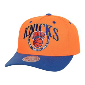 Mitchell & Ness Crown Jewels Pro Snapback HWC New York Knicks Baseball Cap Orange 765630