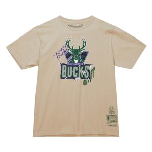 Mitchell & Ness Game Day Pattern Tee Milwaukee Bucks Red 758888