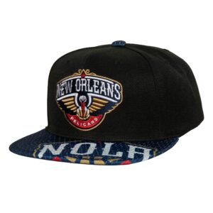 Mitchell & Ness Snapshot Snapback New Orleans Pelicans Baseball Cap Red 764001