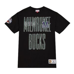 Mitchell & Ness Team OG Premium SS Tee Milwaukee Bucks Orange 758539