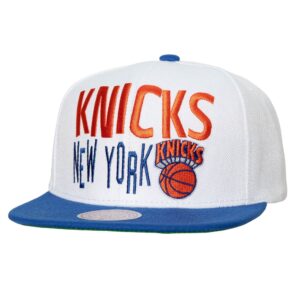 Mitchell & Ness Toss Up Snapback HWC New York Knicks Baseball Cap White 765639