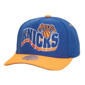 Mitchell & Ness Wavy Pro Snapback New York Knicks Baseball Cap White 765545