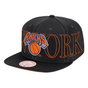 Mitchell & Ness Winner Circle Snapback New York Knicks Baseball Cap Black 766954