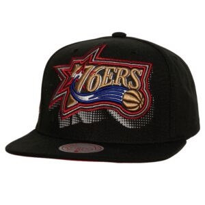 Mitchell & Ness Big Face 7.0 Snapback HWC Philadelphia 76ers Cap Black 769898