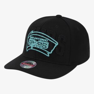 Mitchell & Ness Black San Antonio Spurs Hardwood Classics Triple-Double Classic Snapback Hat Grey 771391