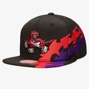 Mitchell & Ness Black Toronto Raptors Hardwood Classics Happy Trees Snapback Hat Grey 771922