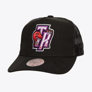 Mitchell & Ness Black Toronto Raptors Hardwood Classics Monogram Trucker Snapback Hat Grey 771913