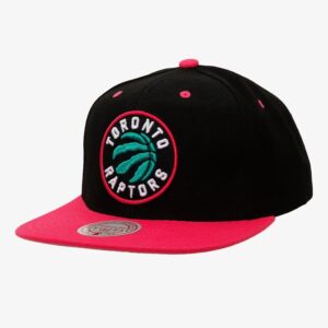 Mitchell & Ness Black Toronto Raptors Santa Ana 2-Tone Snapback Hat Black 771925