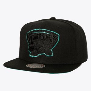 Baseball Cap Mitchell & Ness Black Vancouver Grizzlies Hardwood Classics TC Bottoms Snapback Hat Black 772018