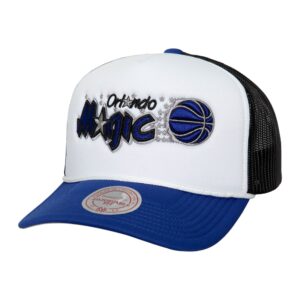 Mitchell & Ness Blocker Trucker HWC Orlando Magic Baseball Cap White 768694