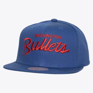 Mitchell & Ness Blue Washington Bullets Hardwood Classics NBA 90's Draft Day Snapback Hat Blue 772046