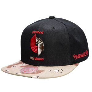 Mitchell & Ness Choco Camo Snapback HWC Portland Trail Blazers Black 770799