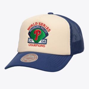 Mitchell & Ness Cream Philadelphia Phillies Bases Loaded Trucker Snapback Hat Cream 772341