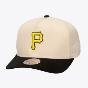 Mitchell & Ness Cream Pittsburgh Pirates Overspray Pro Crown Snapback Hat Cream 772253