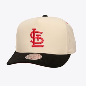 Mitchell & Ness Cream St. Baseball Cap Louis Cardinals Overspray Pro Crown Snapback Hat Brown 772246