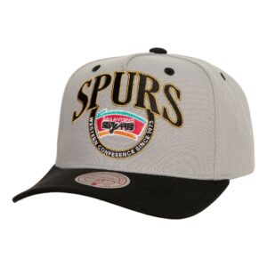 Mitchell & Ness Crown Jewels Pro Snapback HWC San Antonio Spurs Baseball Cap Grey 771203