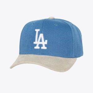 Baseball Cap Mitchell & Ness Denim Los Angeles Dodgers Cord Pro Snapback Hat Grey 772199