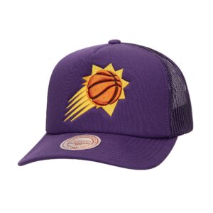 Mitchell & Ness Evergreen Trucker Snapback Phoenix Suns Baseball Cap Violet 770489