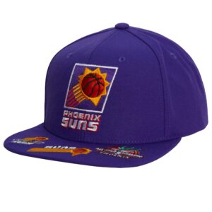 Mitchell & Ness Front Face Snapback HWC Phoenix Suns Baseball Cap Violet 770659