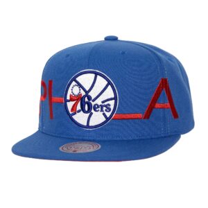 Mitchell & Ness Full Frontal Snapback HWC Philadelphia 76ers Cap Blue 769771