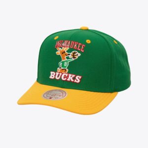 Mitchell & Ness Green Milwaukee Bucks Hardwood Classics All In 2.0 Pro Crown Snapback Hat Green 772195