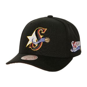 Mitchell & Ness Icon Grail Pro Snapback HWC Philadelphia 76ers Cap Black 769903