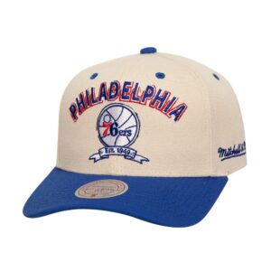 Mitchell & Ness Legacy Defined Pro Snapback HWC Philadelphia 76ers Cap Beige 769402